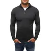 Ny design casual tröja turtleneck smal passform stickning herr dragkedja tröjor man pullover med plus size m-xxxl