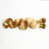 Estensioni dei capelli con punta a U 1g per bonded 200g Prodotti Fili dell'onda del corpo Remy Human Hair Pre-bonded Estensioni con punta a U