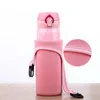 High Quality Portable Beer Glass Single Neoprene Bottle Cooler Sleeve Holder Cover Bag Water Bottle 450ml Tote Cup Set