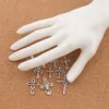 100pcs / mycket söt blomma design kors charm pärlor 10styles mikrofon tibetanska silver hängen smycken DIY fynd komponenter LM45