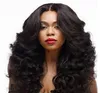 Synthetic Wigs Fashion Wavy Style Hair Black Brazilian Body Wave Heat Resistant Women None Lace wig FZP89