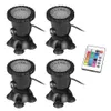 4X Aquarium Fish Tank Pond LED RGB SpotLight Fontaine de Jardin Lumière Sous-Marine