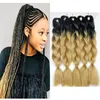 blonde black braids