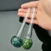 Pipe en verre de couleur ronde Bangs en verre en gros, brûleur à mazout, conduites d'eau en verre, plates-formes pétrolières