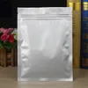 Алюминиевая фольга сумки Zip Lock сумка майлар пластиковые Resealable встать мешок фольги серебро для пищевой чай мелких деталей упаковки