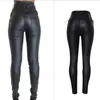 LOGAMI High Waist Leather Pants Women Ladies Sexy Faux Leather Trousers Woman Pencil Pants Black Pantalon Mujer