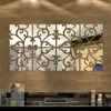 1 Juego de pegatinas de pared de espejo 3D, decoración del hogar de Año Nuevo, Mural acrílico, superficie de espejo grande, pegatina de pared, decoración de Año Nuevo, 20x80 cm
