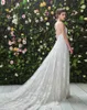 Advanced Custom White Sexy Sheer Wedding Dresses V Neck Full Lace Low Back Wedding Gowns Cheap Beach Bridal Gowns HY231