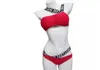 Nuovo costume da bagno donna push up bikini sexy fasciatura costume da bagno donna amore lettera stampata ragazza spiaggia indossare bikini a fascia