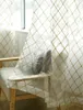 Rideau géométrique pure brodé romantique pour salon Tulle pour rideaux de fenêtre de cuisine cuisine traitement de rideaux