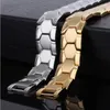 High Quality Men Jewelry Energy Health Care Magnetic Bracelet fitness Fashion Benefit Gold Silver Stainless Steel Magnet Health Bracelets