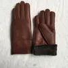 Högkvalitativa damer Fashion Casual Läderhandskar Termiska handskar Kvinnors ullhandskar i olika färger309L