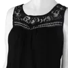 Hot Summer Women Chiffon Blouse Shirts Crochet Lace Vest Sexig Open Back Ärmlös Skjorta Tank Toppar Blusas Femininas