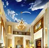 Customization Crescent star 3D Ceiling Mural Wallpaper Hotel Living Room European Style Decor Luxury Wallpaper