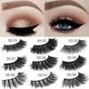 100 % 진짜 시베리아 3D 밍크 풀 스트립 거짓 속눈썹 긴 개별 속눈썹 밍크 Lashes 확장 11 스타일