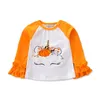 Halloween Barnkläder Hot Selling Baby Girl Kläder Bomull Långärmad T-shirt Toppar Barn T-shirts Cartoon Toddler Girls Kläder 1-5t