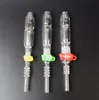 Mini Nectar Collector Kit met Quartz Tip 10mm 14mm 18mm Omgekeerde Nail mini glazen pijp Booreiland concentraat Pijpen voor Pijp