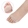 셀룰러 통기성 소프트 실리콘 젤 발가락 패드 높은 뒤꿈치 충격 안티 미끄럼 방지 Metatarsal 발 패드 앞발 패드 LX3887