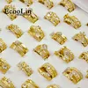 15 قطع 5 مجموعات جديد حار 3 في 1 الزركون goldplated حلقات مجموعات للنساء أنثى مجوهرات بالجملة bulks lot شحن مجاني LR4038