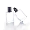 Groothandel 50 ml Frosted Clear lege parfumflessen verstuiver hervulbare vierkante geurfles voor parfumcosmetica op voorraad