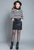 Nouvelle mode femmes jupe crayon 2016 automne hiver couleur unie PU Sexy paquet hanche jupe en cuir S-4XL grande taille noir femme