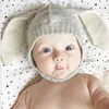 Winter Baby Rabbit Ears cap Knitted Hat Infant bunny Caps For Children 0-2T Girl Boys hats Photography Props infant warm beanie