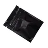 200 pièces 6 8 cm noir refermable fermeture éclair sac poignée joint céréales café paquet parfumé thé odeur preuve sacs de rangement avec fermeture 247M