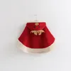 Enfants Cerf Poncho Noël Épaissir Noël Elk Cape Bébé Filles Hiver Chaud Elk À Capuche Pulls Survêtement Manteau Chauve-Souris Veste Coupe-Vent