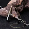 1Pc Smooth Faceted Natural Black Obsidian Crystal Dowsing Pendulum Reiki Charged Bead End New Age Divination Tool Removes Negative Energies