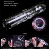 Meselo Novelty Glass Dildo Can Inject Hot / Cold Water, Hollow Voeg Waterglas Vibrator Cool Warm Anal Butt Plug Sex Toys voor Dames D18111304