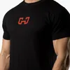 Novos Homens de Compressão de Praia Correndo Camisas Manga Curta Impresso Carta Esportes Camisetas Ginásio Roupas Respirável Fitness Tops Masculino Sportswear