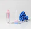 Square Empty Lip Gloss Tube Gradient Pink Blue Plastic Elegant Lipstick Liquid Cosmetic Containers 5ml Sample