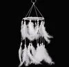 Najnowszy Handmade Dream Catcher z piórami Wiszące Dekoracji Craft Gift White Room Decor Adesivos Para Parede DreamCatcher GA128