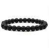JLN Matte Onyx Malachite Couple Bracelet Power Beads Stretched Bracelets For Man Woman