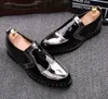 NEW Fashion Men Flats Shoes HandMade Shiny Gold and Silver party and wedding men dress loafers Big Size 38-44