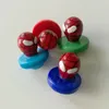 Carb Cap Cartoon Färgat Glas Carb Cap för Quartz Banger Olje Riggar Rökning Tillbehör DCC13