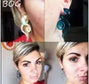 BOG-High Qaulity paire cintre d'oreille en verre jauges de poids bouchons d'oreille à torsion conique extenseur d'oreille bouchons de tunnel en verre