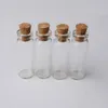 2.5ml 12x40X6MM Bottiglie dei desideri Piccole fiale vuote vuote Bottiglie di vetro in sughero per la decorazione delle vacanze di nozze Regali di Natale