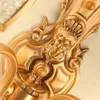 Luxury European Copper Living Room Wall Lamp Umbrella Villa American Royal Copper Bedroom Wall Sconces Corridor Wall Lighting