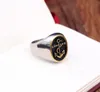Anelli da dito da motociclista punk in oro argento antico per uomo Gioielli in acciaio inossidabile Anello da uomo soldato turco Regali rock SR 03