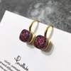 2020 Fashion Jewelry Microinlaid Zircon örhängen Honeycomb Color Diamond Ear Hook Female Earrings Diamond Earrings Des Boucles D6105618