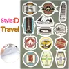 Waterproof UK US Famous Places of Interest Stickers Education for Kids to Decoration Luggage Laptop Car Skateboard Home Decor Travel Gifts