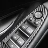 Boutons de levage de vitres de voiture, cadre de décoration, garniture de couverture, en fibre de carbone, pour BMW série 5 f10 f18 2011 – 17, 4 pièces
