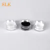 Double liner silicone acrylic storage wax containers 5ml non-stick round shell dab jar candy case multifuction