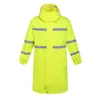 Regnväxel Hooded Outdoor Raincoat Vattentät Män Long Coat Kvinnor Fiske Overaller Chaqueta Mujer Impermeable Rainwear 50A01451