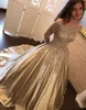 Robe de soirée Yousef aljasmi Kim kardashian Robe de bal brodée à manches longues Almoda gianninaazar ZuhLair murad Ziadnakad