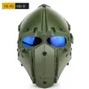 Tactical OBSIDIAN GREEN GOBL TERMINATOR Helmet Mask goggle for Hunting Paintball CS tactical gear Airsoft helmet1542824