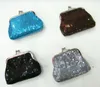 12pcs Sequins Mini Wallet Coin Purse Keys Wallet Pocket Case Cosmetic Makeup Sorter Earphone Bag Colorful Headphone Box Christmas Gifts