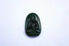 Free delivery - beautiful (outer Mongolia) jade Buddha (amulet). Hand-carved necklace pendant.