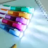 Creative papeterie personnalité mignon nouveau cadeau étrange lumière LED lampe de poche multi-fonction école stylo à bille étudiants